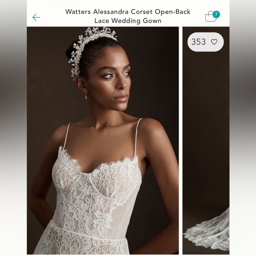 Bride Dress, wedding dress, Corset Open-Back Lace Wedding Gown *Ivory